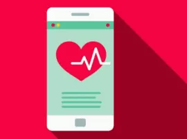 Mobile Gesundheitsanwendung und Trainingssymbol, das personalisierte Einzelhandelserlebnisse darstellt