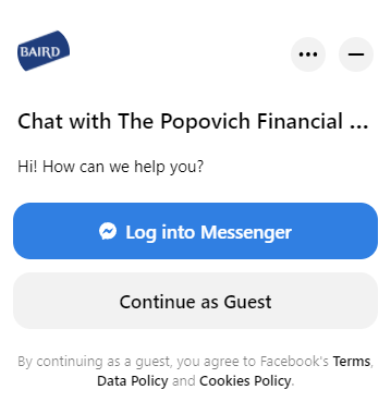 Popovich Financial FB Messenger