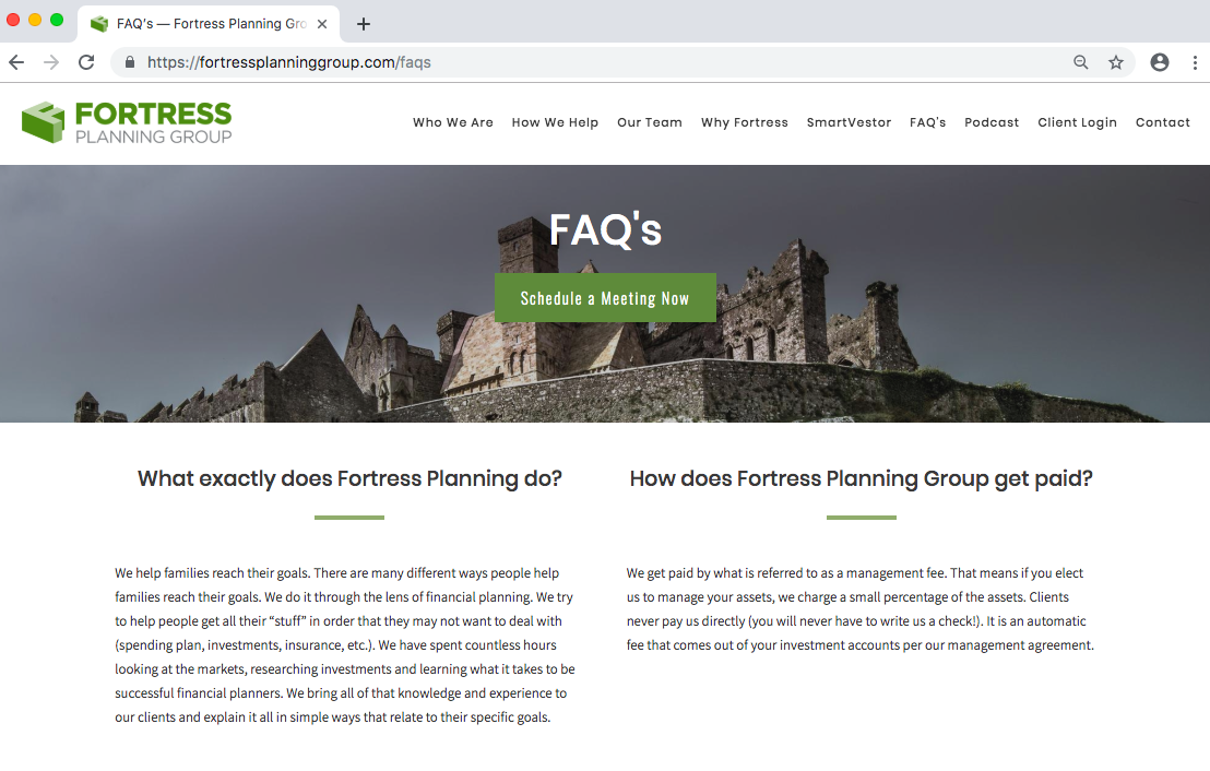 要塞計画に関するFAQ