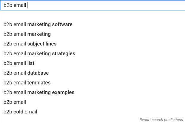 YouTube-Suche mit automatischer Vervollständigung
