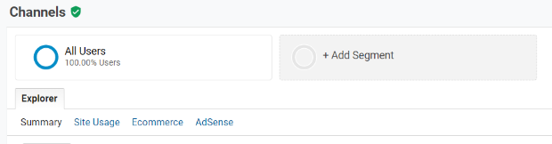 Google Analytics Segment hinzufügen