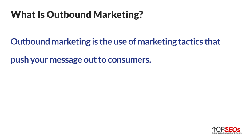 was ist outbound-marketing
