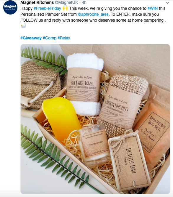 オンラインプレゼントパートナーシップの例