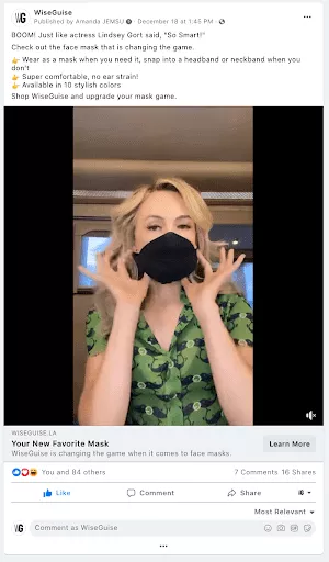 Facebook Ads Mistakes Example