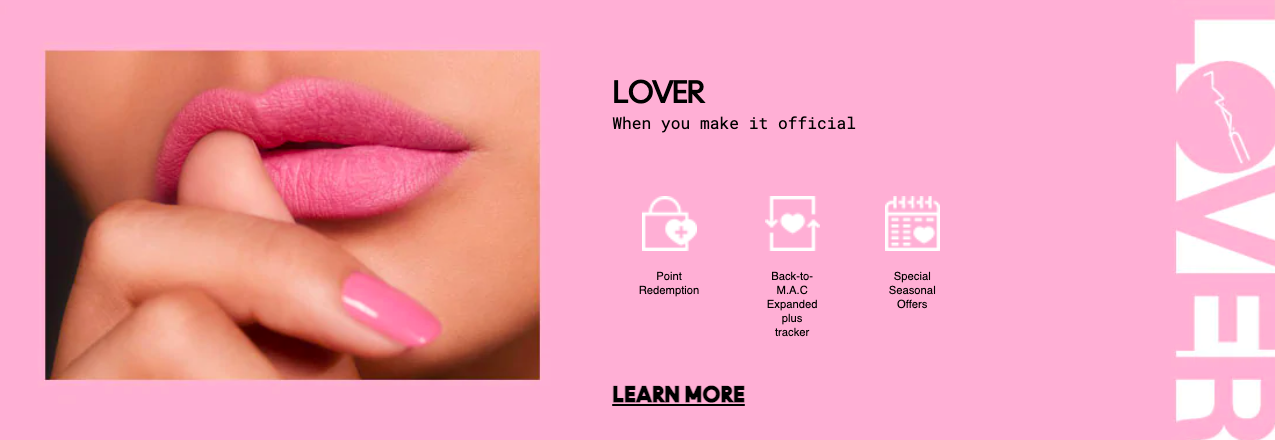 หน้าอธิบายโปรแกรมความภักดีของ MAC