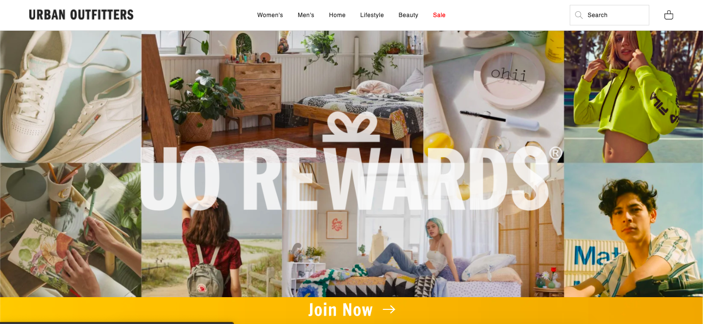 Urban Outfitters rewards program
