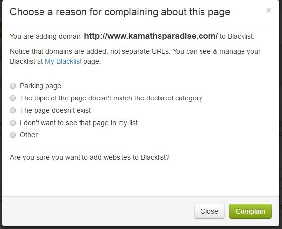 Motivo della lista nera