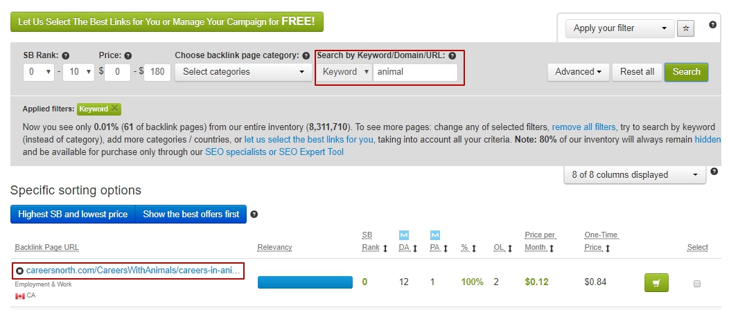 Cerca per parola chiave