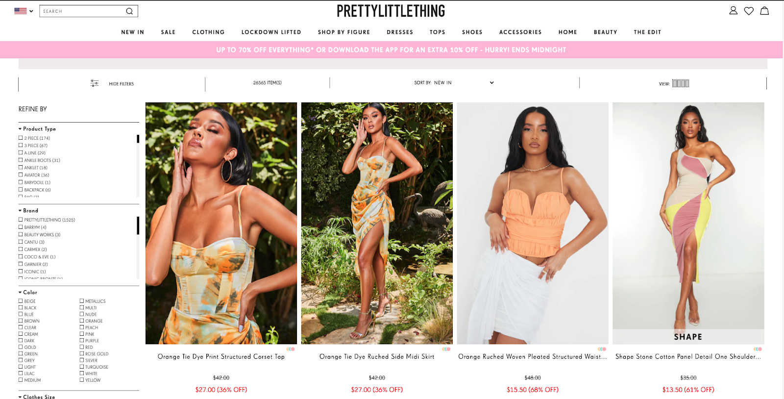 หน้าขายพร้อมส่วนลดที่ใช้อัตโนมัติมองเห็นได้