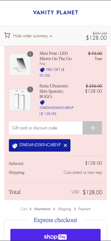 ลำดับสรุปดาวเคราะห์โต๊ะเครื่องแป้ง