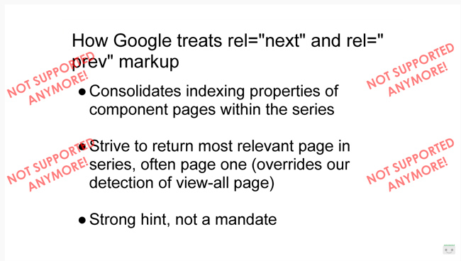 فيديو موظفة Google السابقة Maile Ohye الذي يغطي أفضل ممارسات تحسين محركات البحث على ترقيم الصفحات.
