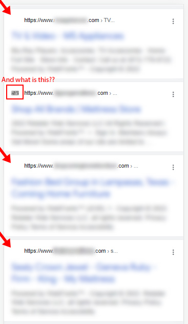 同じプラットフォームを実行しているすべてのサイトで、Google検索結果にファビコンの問題があります。