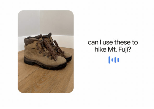 Google MUM kann Einkaufsempfehlungen liefern.