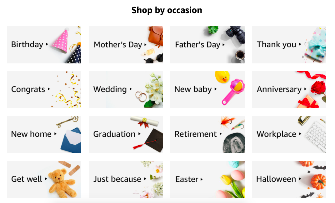 Vorlagen für Amazon-Karten