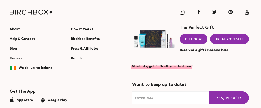 Einlösung der Birchbox-Karte