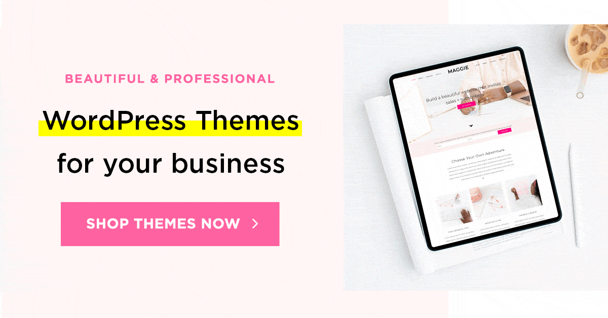 Bluchic kobiece motywy WordPress dla Twojego biznesu online