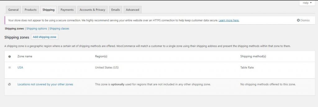 Ativos de envio de taxa de tabela fácil do Woocommerce