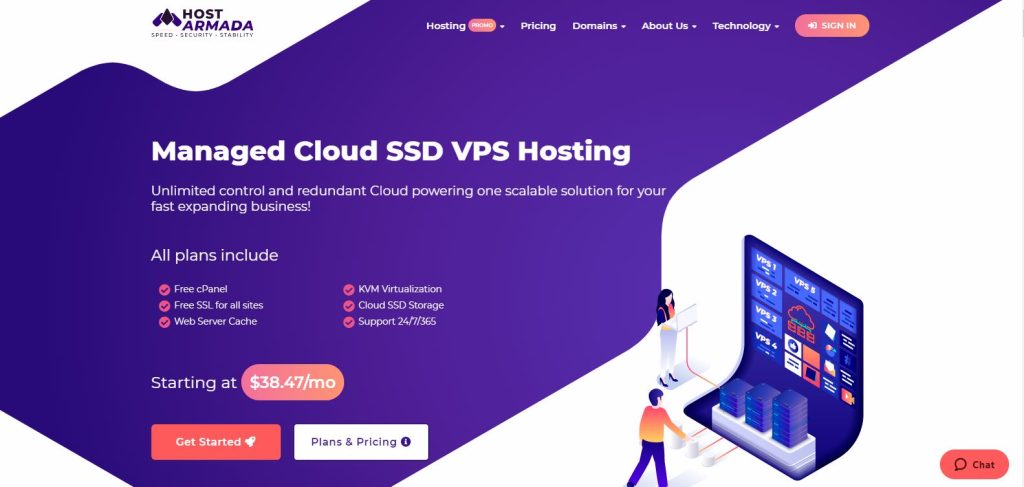 HostArmada Cloud SSD Hosting VPS