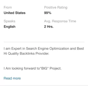 do fiverr seo gigs work
