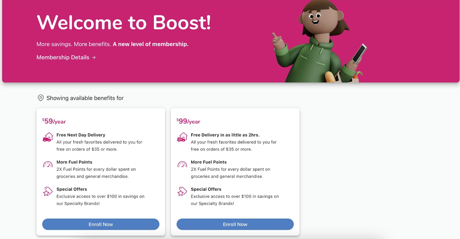 Program lojalnościowy Kroger Boost lista korzyści