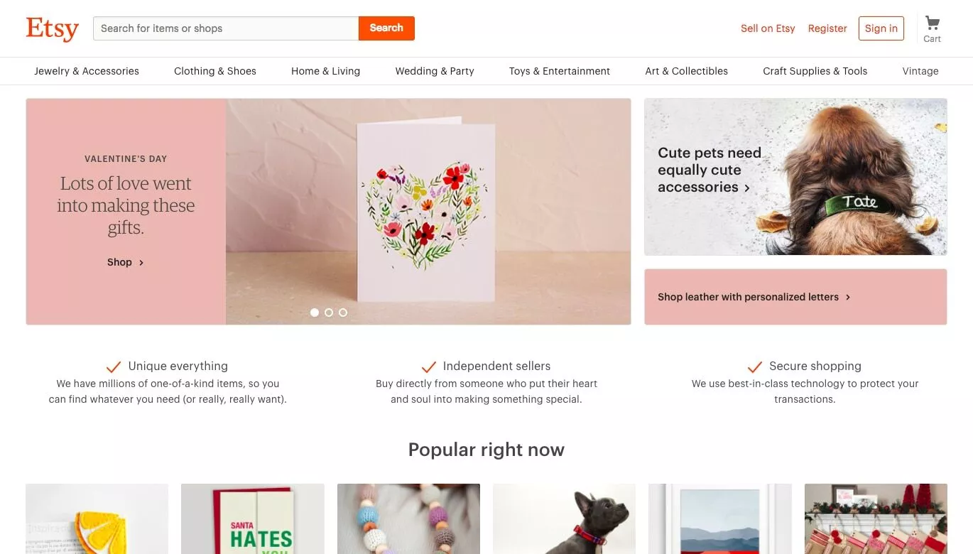 Cele mai populare 7 locuri pentru a vinde produse online 12-sites-sell-products-online-etsy