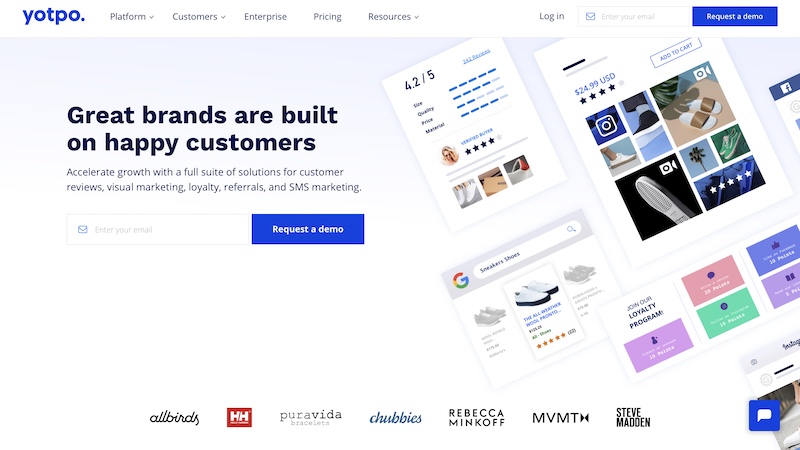 Yotpo homepage
