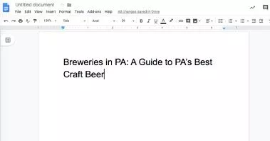 content for brewery seo