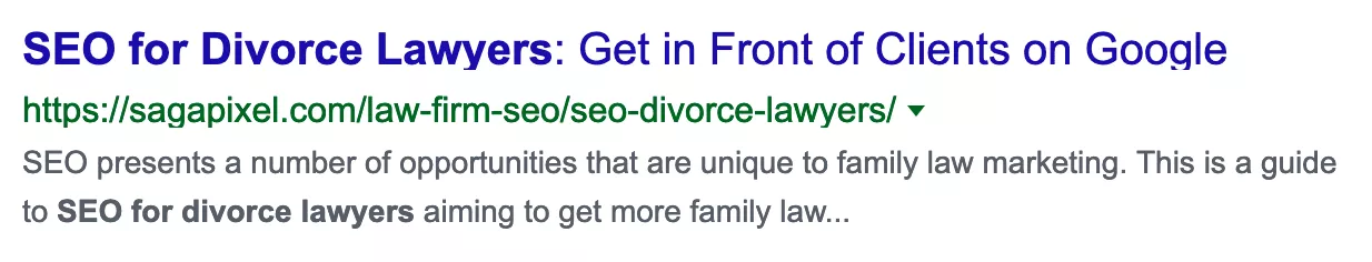 SEO for divorce lawyers