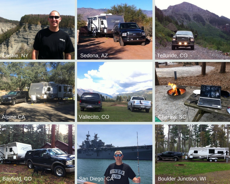 Endroits où j'ai été en solo