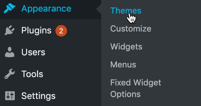 Как изменить тему блога