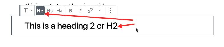 Блок заголовка Гутенберга