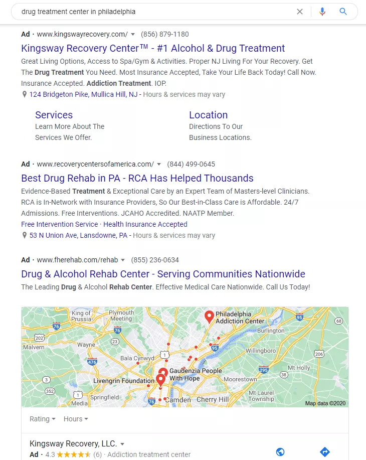 2022년 효과적인 중독 치료 마케팅 전략 ppc service for addiction treatment