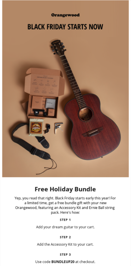 Kampanye Bundel Black Friday Orangewood mulai tahun 2020