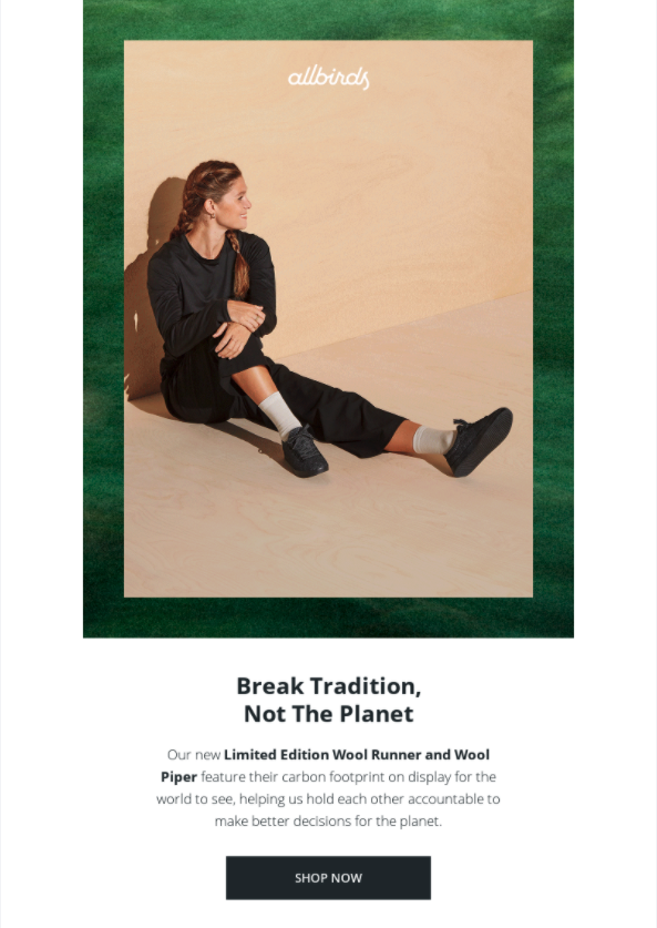 Kampanye Allbirds Charity BF di tahun 2020