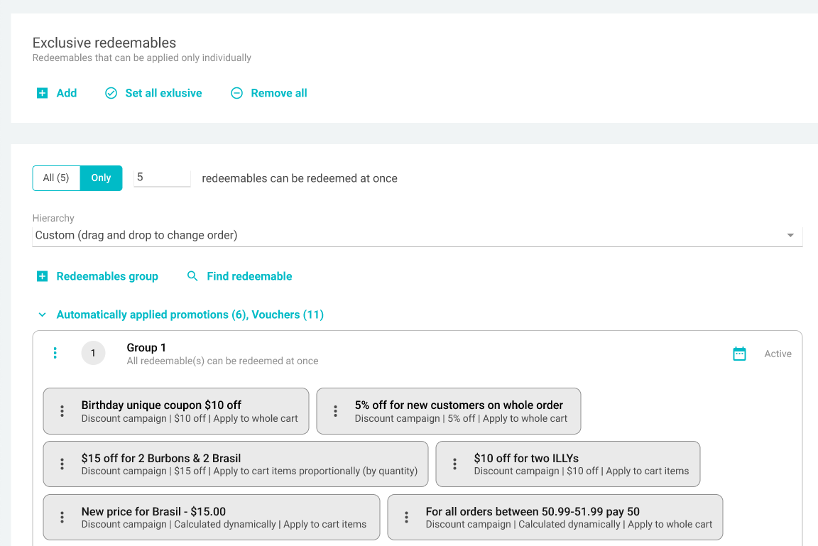 Voucherify 中的堆疊功能
