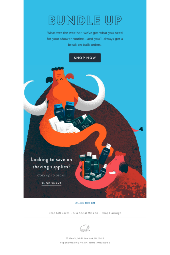 Harry's Bundle-Up-Aktion