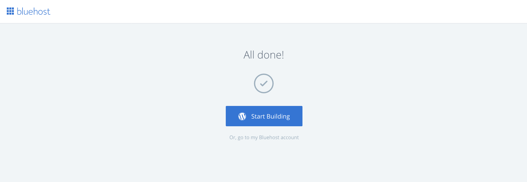 Connexion Bluehost WP