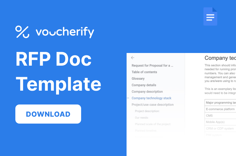 ドキュメント形式のRFPテンプレート