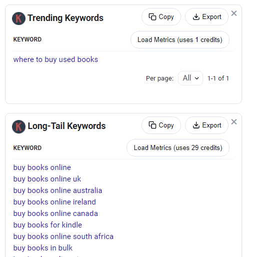 Cuvinte cheie peste tot în tendințe