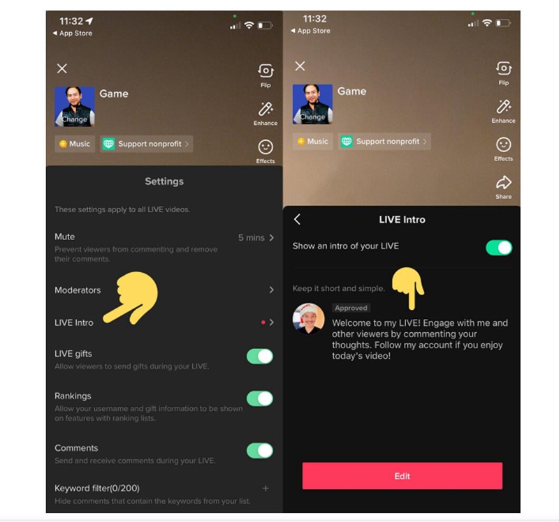 TikTok添加了直播介绍