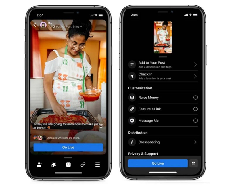Facebook 为直播创作者推出新工具