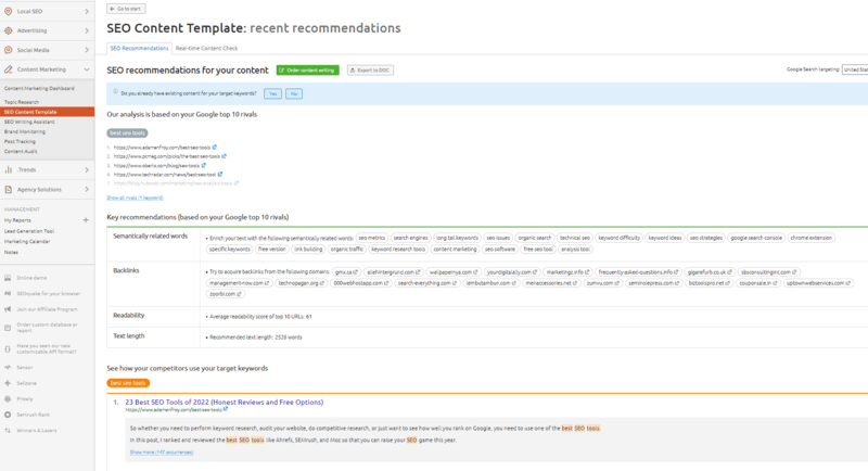 SEO İçerik Şablonu