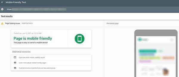 モバイルフレンドリーテスト