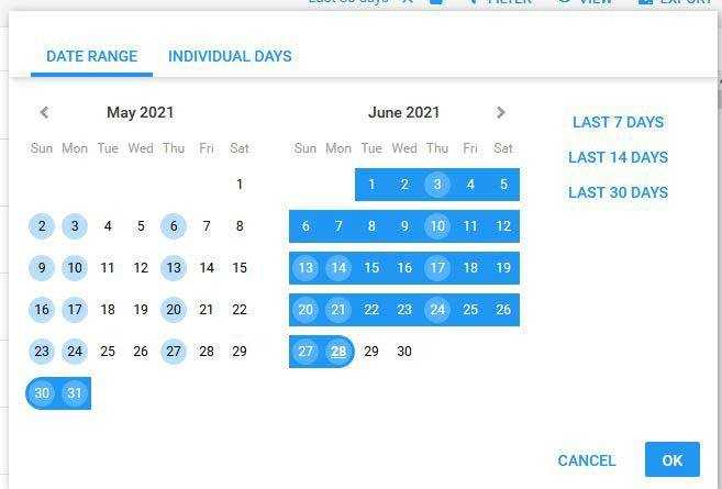 Rank-Tracking-Software Datepicker