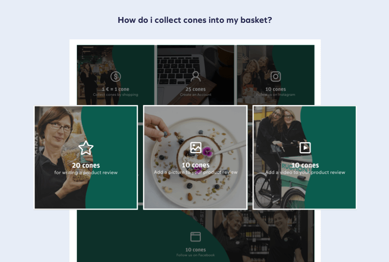عرض برنامج الولاء Ruohonjuuri "المخاريط" على الإنترنت
