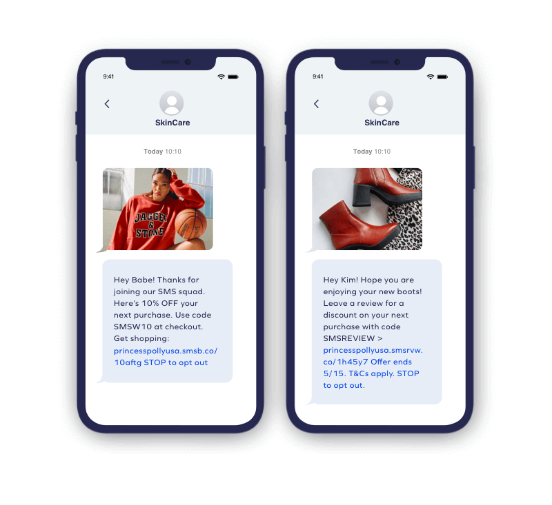 Überprüfungsanfrage für SMS-Textnachrichten
