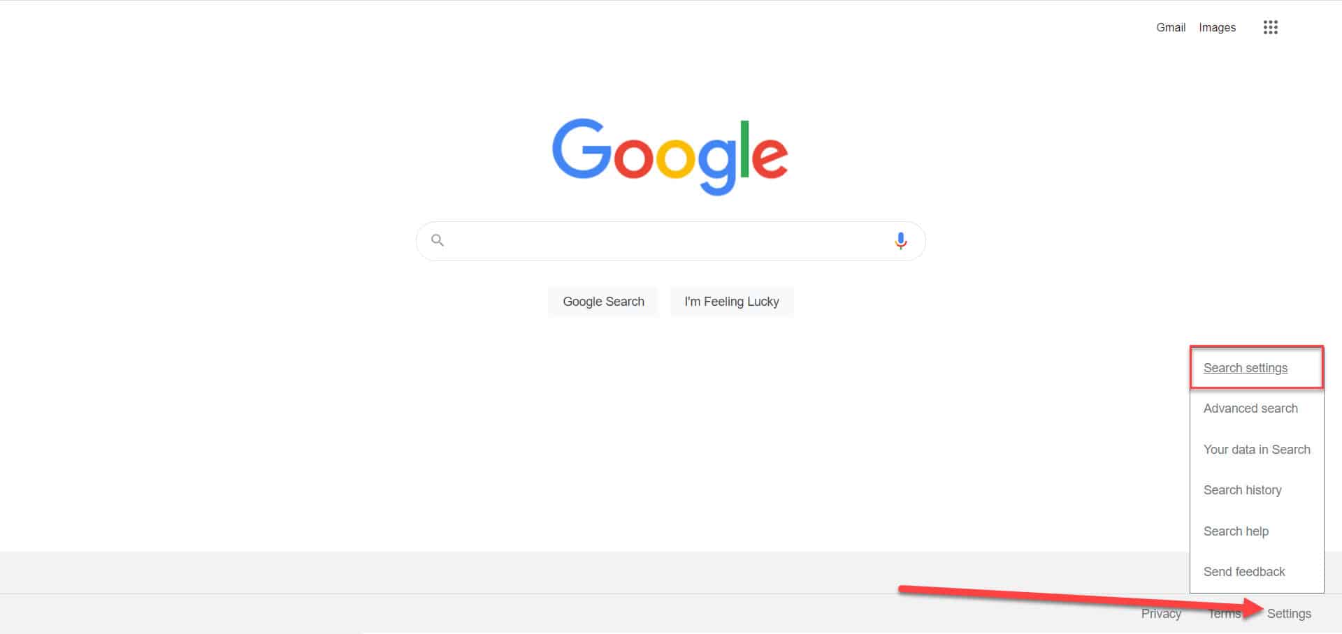 グーグル検索設定