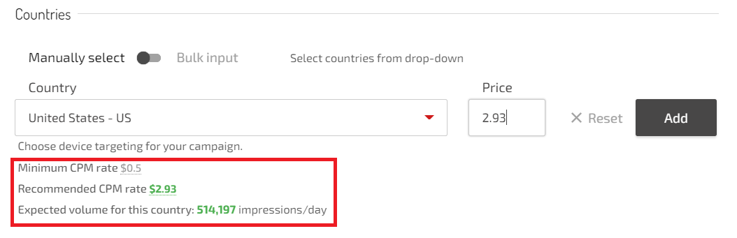 Os algoritmos inteligentes de estimativa de tráfego do Afsterra recomendam lances competitivos