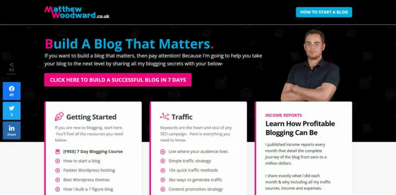 ماثيو وودوارد الصفحة الرئيسية