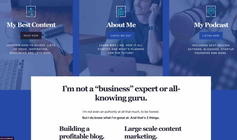 الصفحة الرئيسية لرايان روبنسون